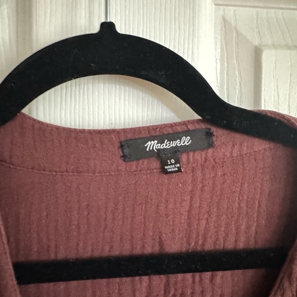 Madewell Lightspun Button-Front Midi Dress - Picture 8 of 8